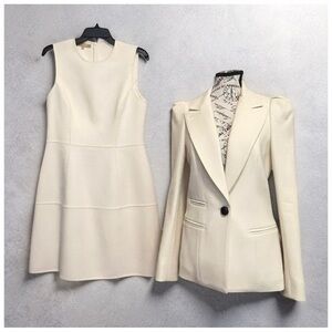 Smythe Blazer & Michael Kors Ivory Dress Set | Designer Two-Piece | Like-New